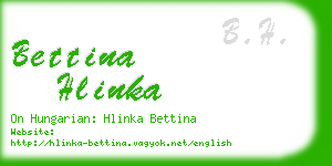 bettina hlinka business card